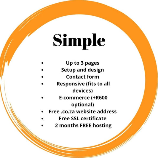 Simple Website Design E-Commerce
